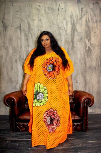 Dentelle ornée d'inspiration africaine Ankara inspiré Bubu taille unique 1