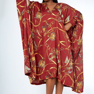 African Inspired Midi Kaftan Bubu Maxi Dress ara