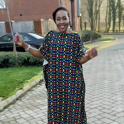 Abito lungo Bubu alla moda africana - Taglia unica