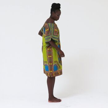 Robe Danshiki Imprimés Africains Orange 6