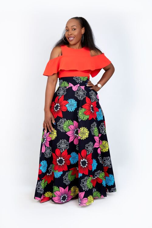 New in - African Print Ankara Maxi Skirts