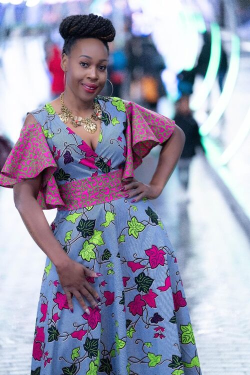 ObMiageli New in African Print Maxi Dress