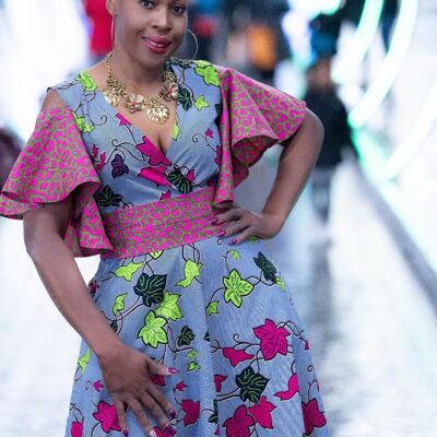 ObMiageli Nouveau dans la robe maxi à imprimé africain