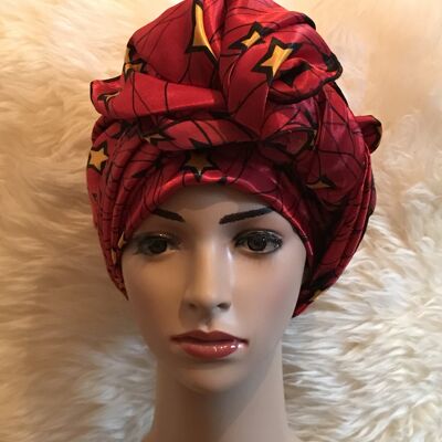 Écharpe carrée en soie imprimés africains Écharpes en coton Ankara Châle Hijab
