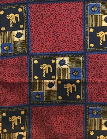 Écharpe carrée en soie imprimés africains Écharpes en coton Ankara Châle Hijab 10