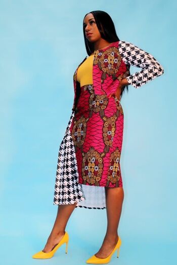 Ensemble veste et jupe à imprimé Ankara africain SOOMACHI 6