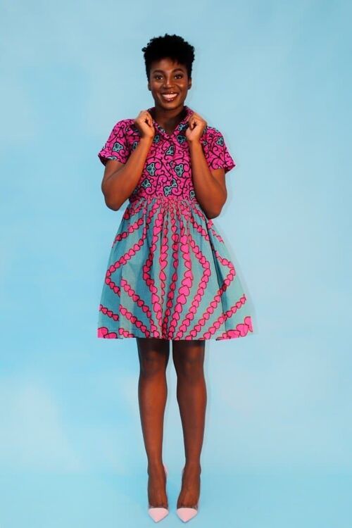 New In African Print Ankara Tea Dress