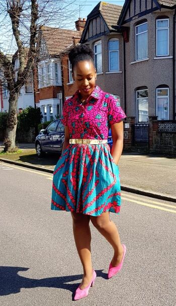 Robe de thé Ankara à imprimé africain 4