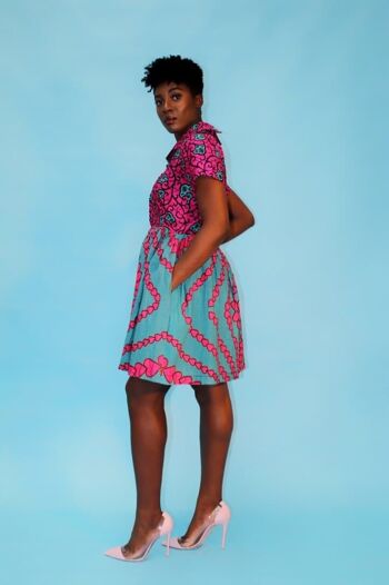 Robe de thé Ankara à imprimé africain 5