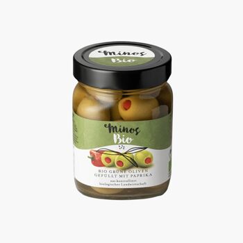 BIO Olives Vertes au Paprika 370ml 1