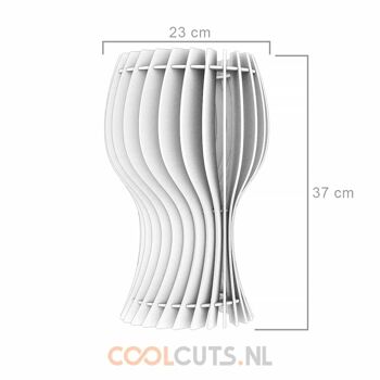 CoolCuts Viinilasilamp Lampe de table en marron 9