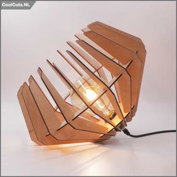 CoolCuts Spin Suspension Marron - Lampe Design Fait Main Ø44 cm 3