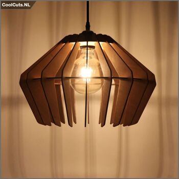 CoolCuts Spin Suspension Marron - Lampe Design Fait Main Ø44 cm 4