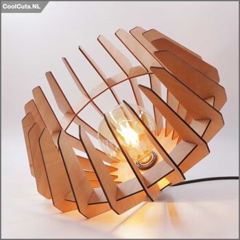 CoolCuts Spin Suspension Marron - Lampe Design Fait Main Ø44 cm 5