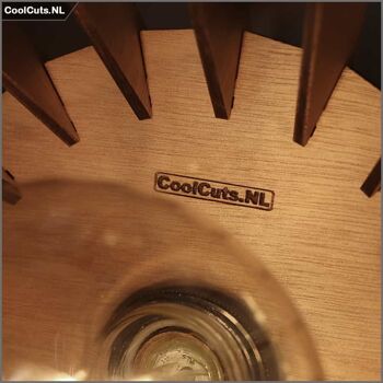 CoolCuts Spin Suspension Marron - Lampe Design Fait Main Ø44 cm 6