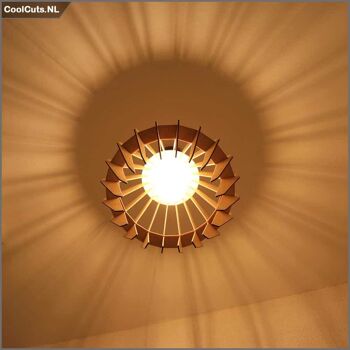 CoolCuts Spin Suspension Marron - Lampe Design Fait Main Ø44 cm 8