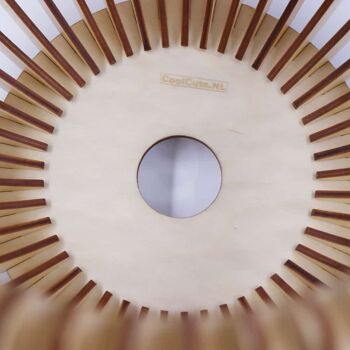 Lampe suspendue CoolCuts Lamppalla // Lampe de plafond moderne / Lampe en bois faite à la main de couleur bois clair 6