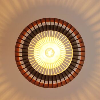 Lampe suspendue CoolCuts Lamppalla // Lampe de plafond moderne / Lampe en bois faite à la main de couleur bois clair 10