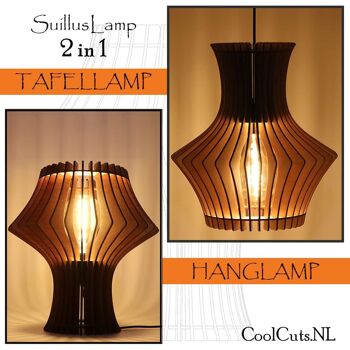 CoolCuts SuillusLamp Lampe de Table - Couleur Jaune Clair et Blanc 4