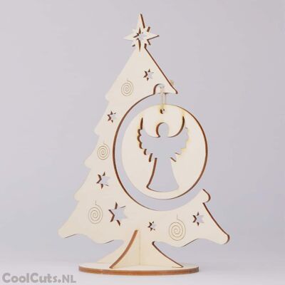 CoolCuts Houten kerstboom 22cm