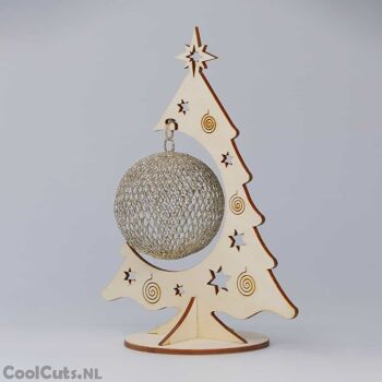 CoolCuts Sapin de Noël en bois 22cm 7