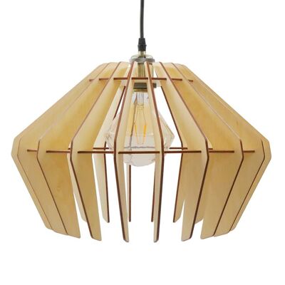 CoolCuts Spin Hanglamp In Lichte Witgele Kleur - Handgemaakt Design Lamp Ø44 cm