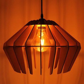 CoolCuts Spin Lampe Suspendue De Couleur Blanc Jaune Clair - Lampe Design Fait Main Ø44 cm 3