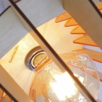 CoolCuts Spin Lampe Suspendue De Couleur Blanc Jaune Clair - Lampe Design Fait Main Ø44 cm 8