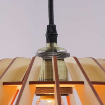CoolCuts Spin Lampe Suspendue De Couleur Blanc Jaune Clair - Lampe Design Fait Main Ø44 cm 9