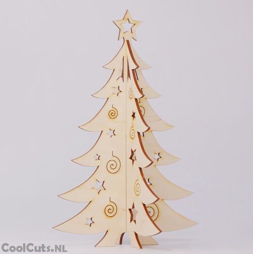 Houten Kerstboom 33cm