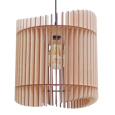 CoolCuts Cilindra Hanging lamp Ø38 cm natural wood - Dutch Design