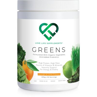 Organic Greens - Orange & Lime