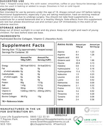 Collagène Bovin Hydrolysé + Vitamine C - Vanille 2