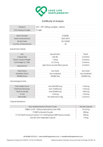 Complexe 5-HTP 5