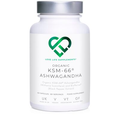 Organic KSM-66<sup>Â®</sup> Ashwagandha