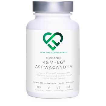 Ashwagandha KSM-66<sup>®</sup> biologique 1