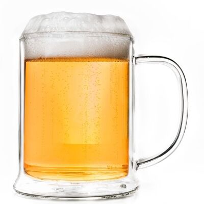 Creano Doppelwandiges Thermo-Bierglas | 500ml