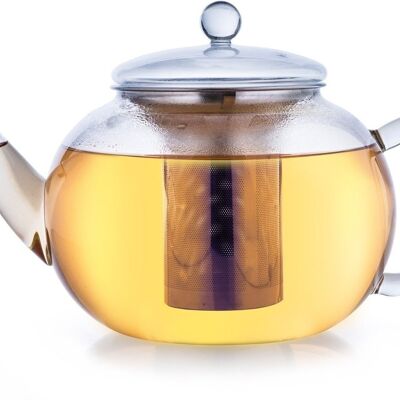 Creano glass teapot "flat" | 1.6L