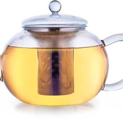 Creano glass teapot "flat" | 1.6L