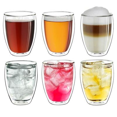 Verre thermique à double paroi Creano "haut" | 400ml - lot de 6