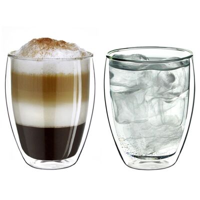 Creano double-walled thermal glass "high" | 250ml - set of 2