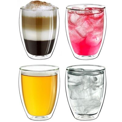 Creano double-walled thermal glass "high" | 250ml - set of 4