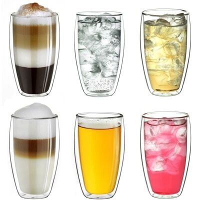 Creano double-walled thermal glass "dg-sh" | 250ml - set of 6
