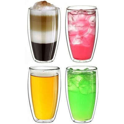 Creano double-walled thermal glass "dg-sh" | 400ml - set of 4