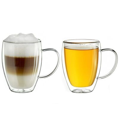Creano double-walled thermal glass "HH" | 400ml - set of 2