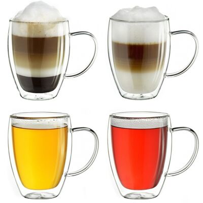 Creano double-walled thermal glass "HH" | 400ml - set of 4