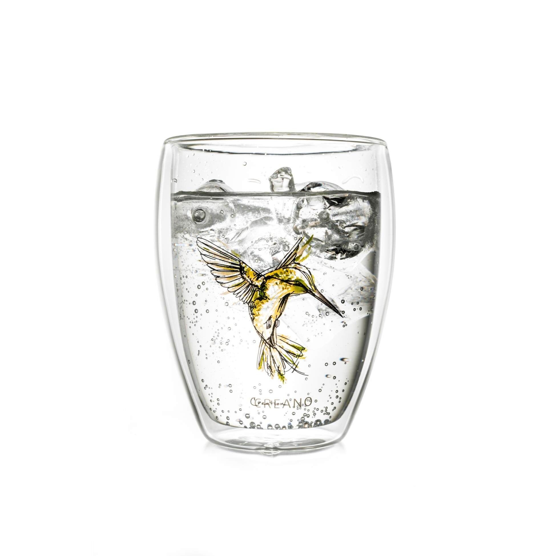 Creano vetro termico a doppia parete "Hummi" | 250 ml - giallo