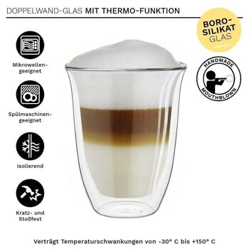 Verre thermo "DG-V" 400ml en lot de 4 2