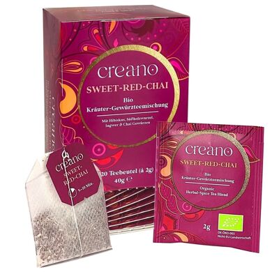 Teabag - Organic Herbal Tea - Sweet Red Chai