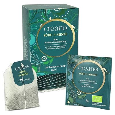 Tea Bag - Organic Herbal Tea - Sweet 3 Mint